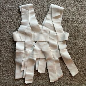 White string top Jayda wore for her birthday